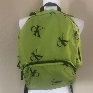 NWT Calvin Klein Green Backpack